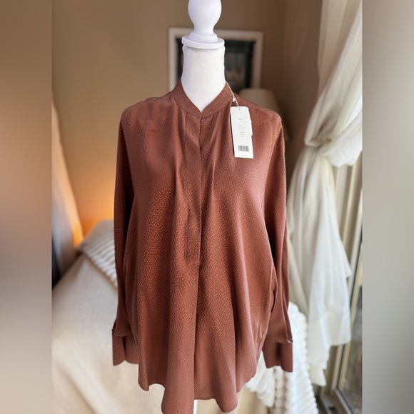 Vince Tops - Vince Terracotta Women's Blouse